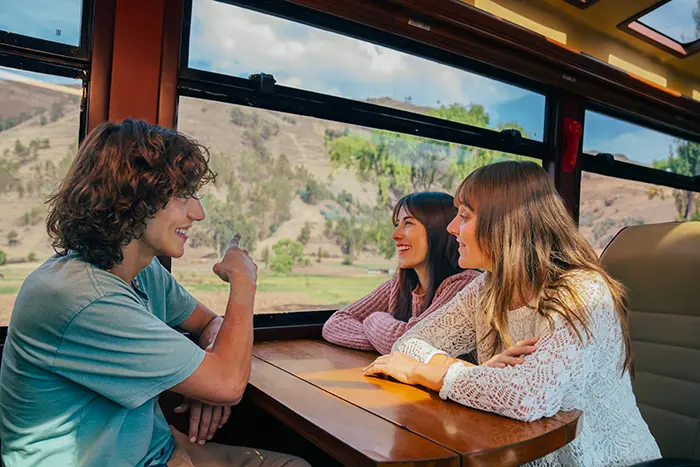 Malerische Aussicht auf den Voyager-Zug