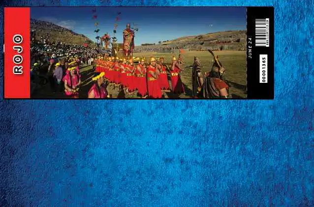 Billet Inti Raymi 2026. Secteur rouge